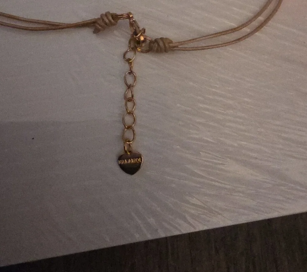 Johnny Was Aqua Beaded Tassel Necklace with Gold Accents